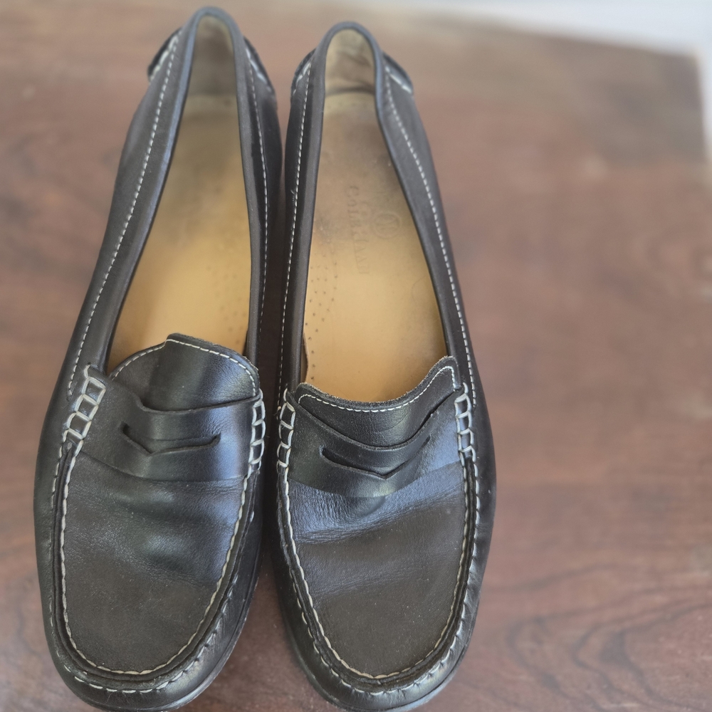 Cole Haan Black Leather Loafers